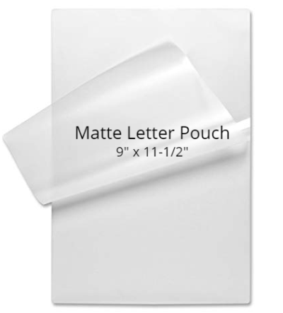 X-Large Menu Size Laminating Pouches