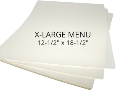 Binding101 12 x 18 Large Menu Matte/Gloss Pouches [5 mil] (100 Box) 02121805MT